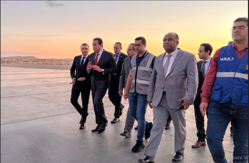جانب من الزيارة لاطفال غزة