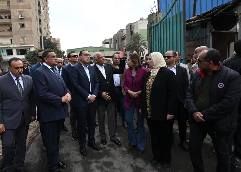 وزيرة التضامن بموقع الحادث