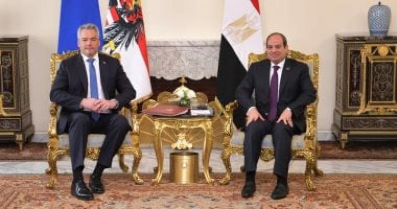 الرئيس السيسي وكارل نيهامر