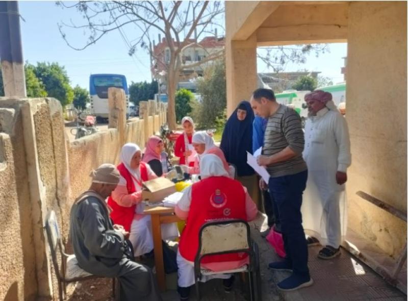 جانب من القافلة الطببة