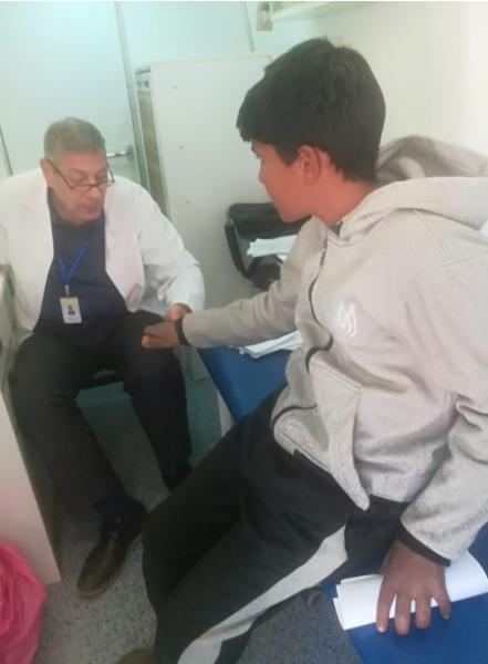 جانب من القافلة الطبية بالجرايشة 