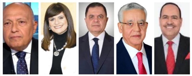 النائب أحمد قورةورئيس مجلس النواب ووزراء الداخلية والهجرة والخارجية