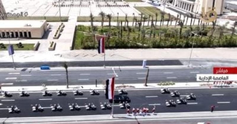 موكب الرئيس عبد الفتاح السيسي