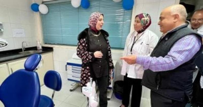 جانب من افتتاح وحدتى الاسنان