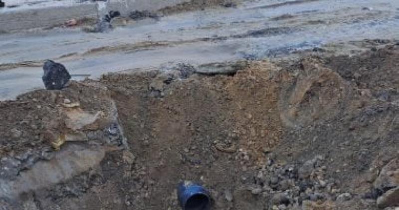 جانب من انشاء صفايات الأمطار ببلطيم