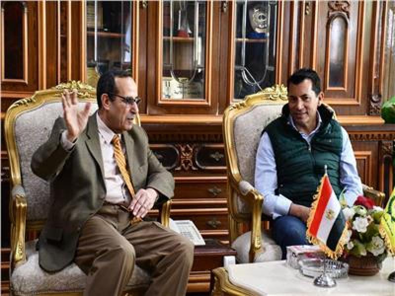وزير الشباب والرياضة ومحافظ شمال سيناء