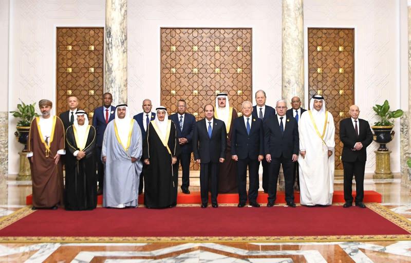 الرئيس السيسي يستقبل رؤساء المجالس والبرلمانات العربية