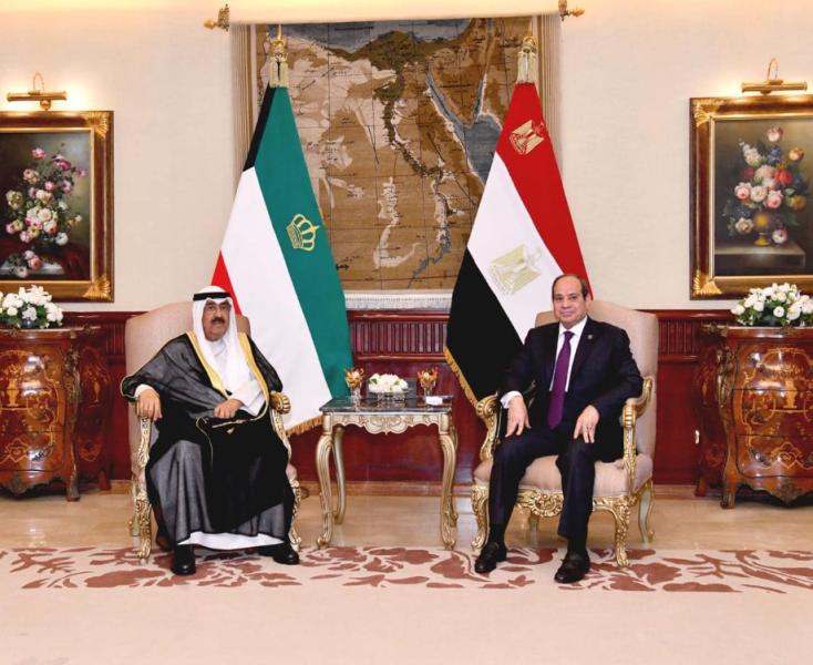 الرئيس السيسي وأمير الكويت