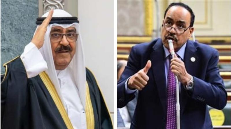 النائب أحمد عبد السلام قورة و الشيخ مشعل الأحمد الجابر الصباح