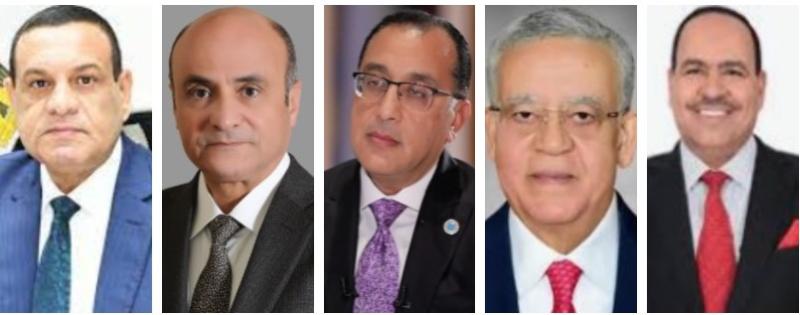 النائب أحمد قورة ورئيس البرلمان ورئيس الوزراء ووزيرى العدل والتنمية المحلية