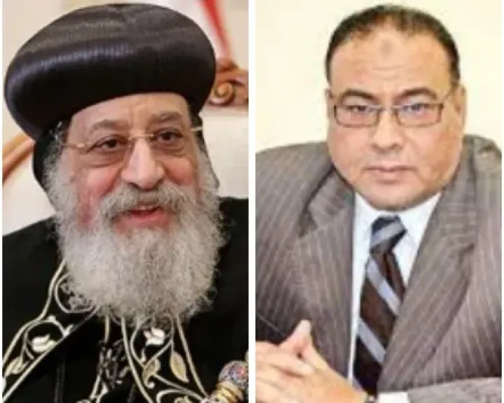 المستشار محمد سليم والبابا تواضروس