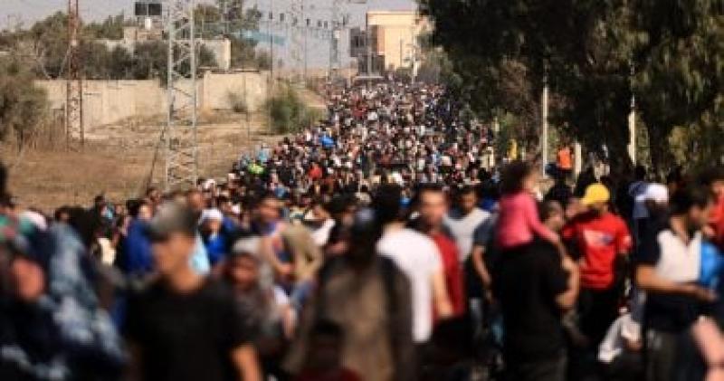 نازحون فلسطينيون