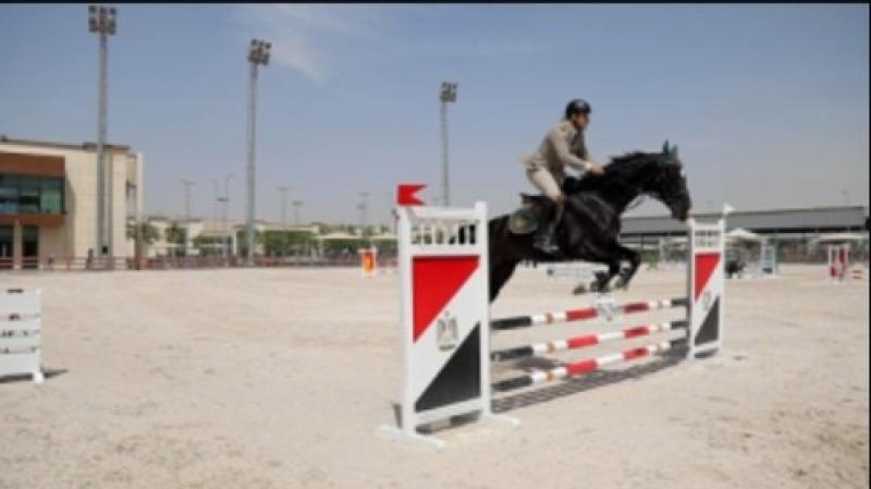 خلال منافسات بطولة الجمهورية بوادى الفروسية للشرطة