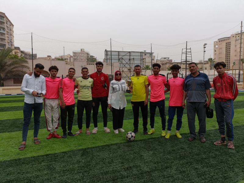 النخلة القبلية بطل دوري حياة كريمة فى خماسى كرة القدم بالبحيرة