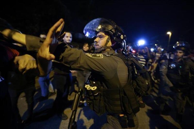 قوات الاحتلال الإسرائيلي بحي الشيخ جراح في القدس
