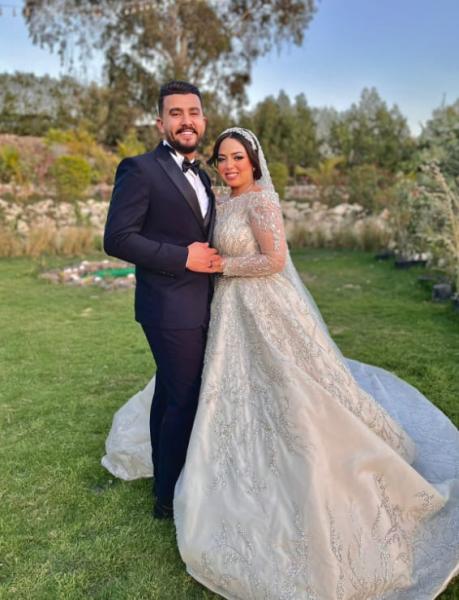 العروسان المهندسة خلود رضا السيد بالمهندس احمد اشرف صالح