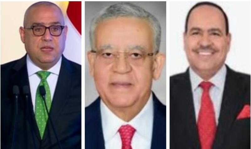 النائب أحمد قورة ورئيس البرلمان ووزير الاسكان