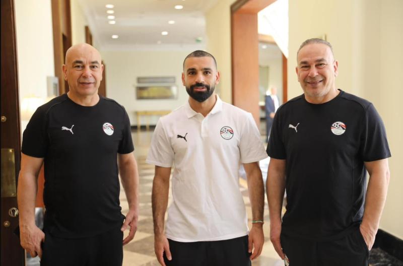 محمد صلاح في معسكر منتخب مصر