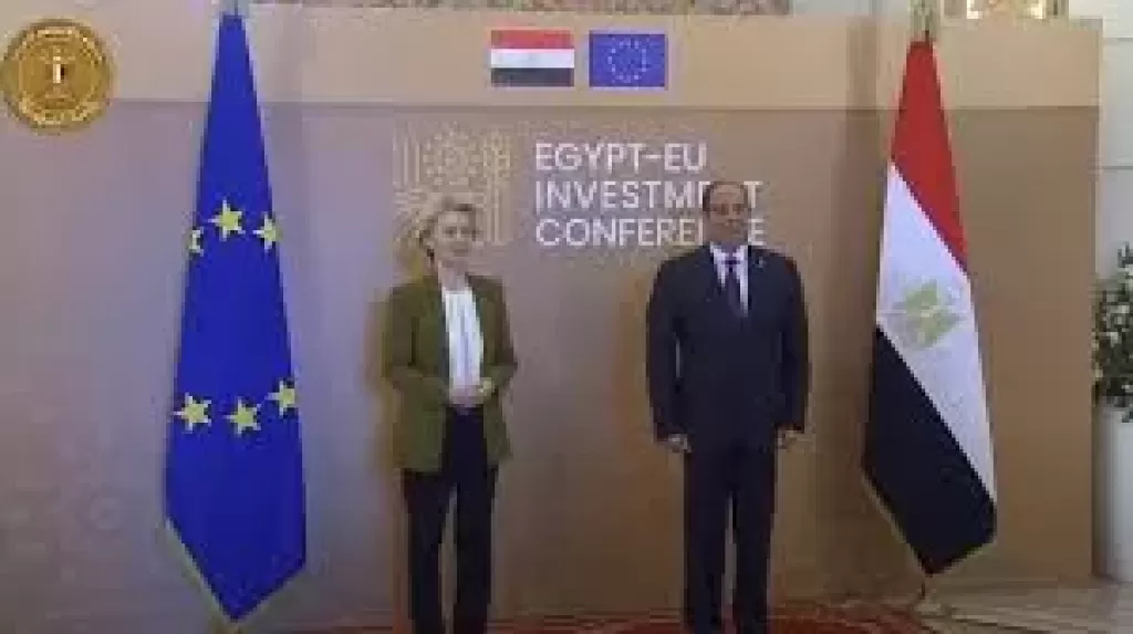 الرئيس السيسى ورئيسة المفوضية الأوروبية 