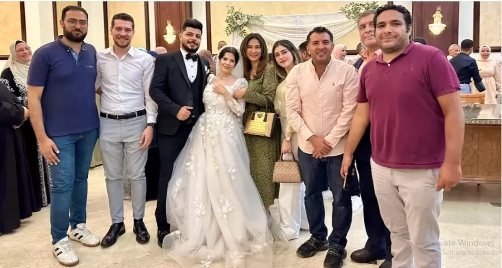 هبة أمين وسط كوكبة من الاعلاميين والصحفيين
