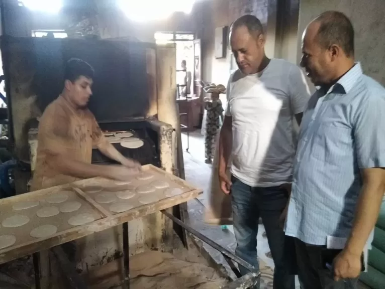 اثناء التفتيش على  المخابز