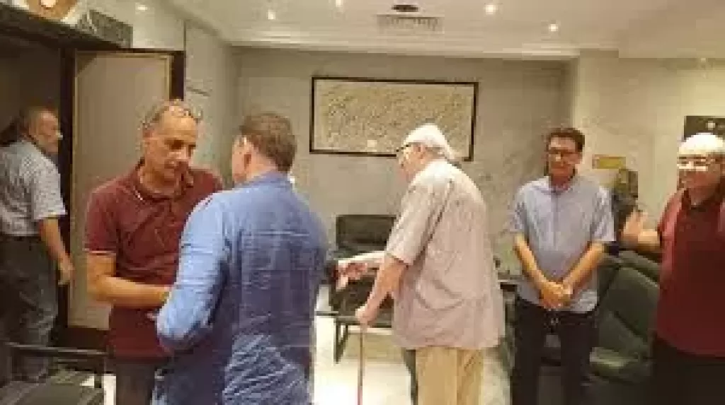 عمر عبد العزيز والأمير أباظة في حفل تكريم