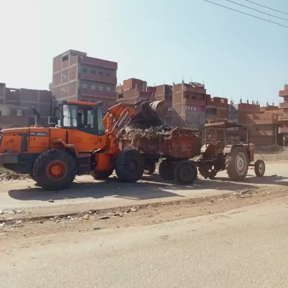 جانب من ررفع القمامة 