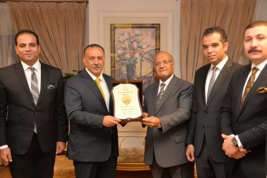محافظ  استقبل اعضاء مجلس الدوله