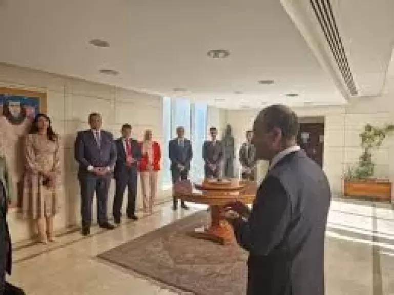 وزير الخارجية يتفقد سفارة مصر فى الأردن 