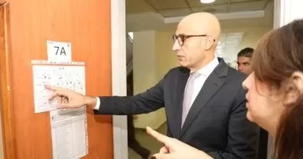 وزير التعليم يتفقد مدرسة النيل الدولية فرع أكتوبر