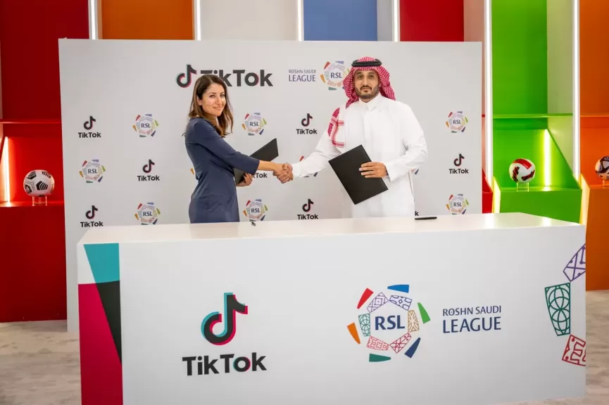تيك توك تتعاون مع الدوري السعودي 