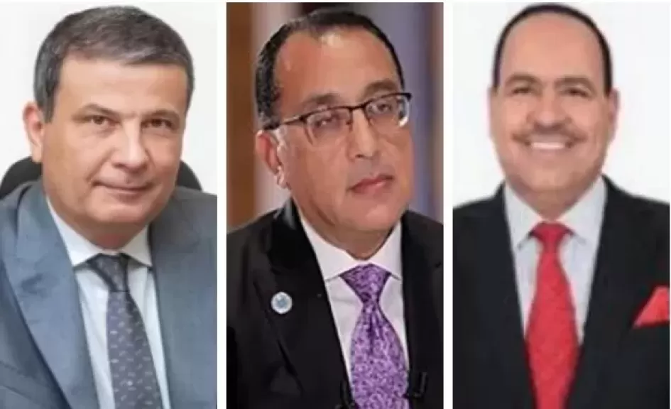 احمد قورة ومدبولى  وعلاء فاروق