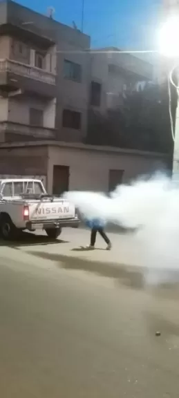 جانب من الرش 
