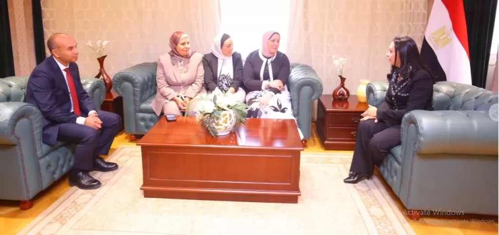 وزيرة التضامن تستقبل الموظفين المتميزين