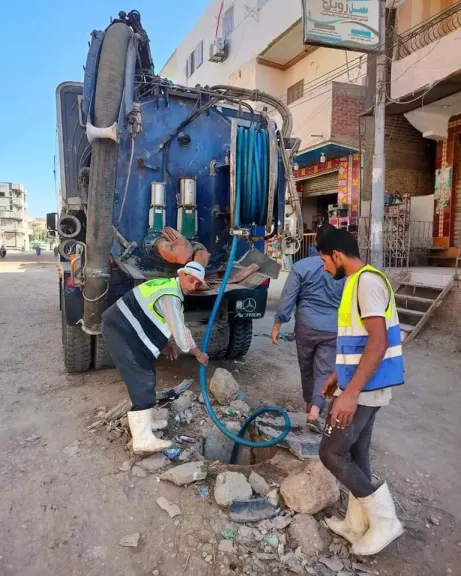 جانب من اعمال التطهير 