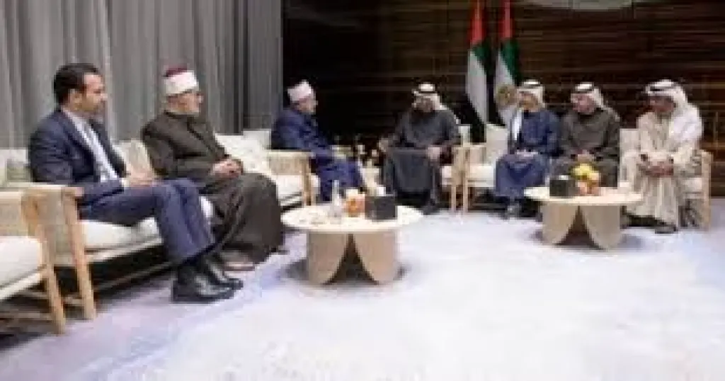 رئيس الإمارات يستقبل شيخ الأزهر