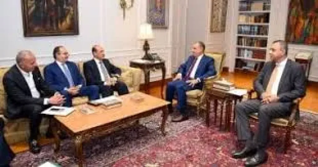 وزير الخارجية يلتقى رؤساء "المقاولون" و"السويدى"
