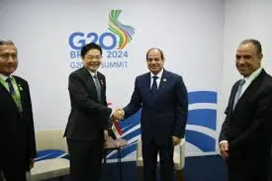 الرئيس السيسى و رئيس وزراء سنغافورة 