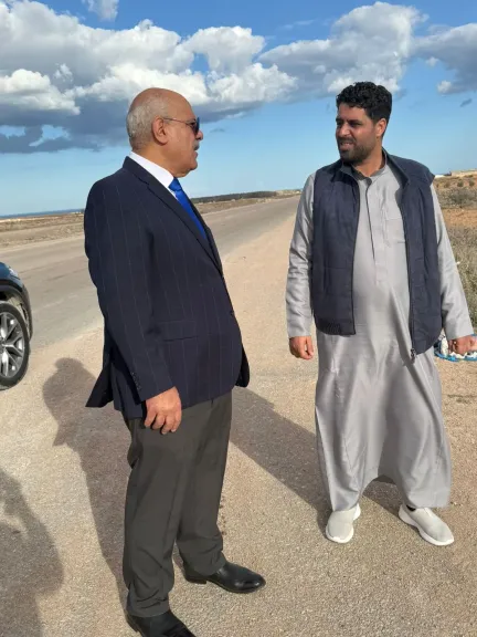 حازم حسني يتفقد قطعة الأرض المخصصة لإنشاء نادي الأجواد 