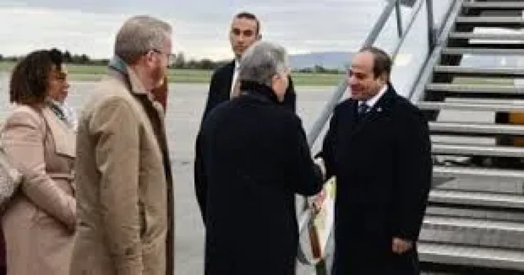 السيسي يصل الي ايرلندا 