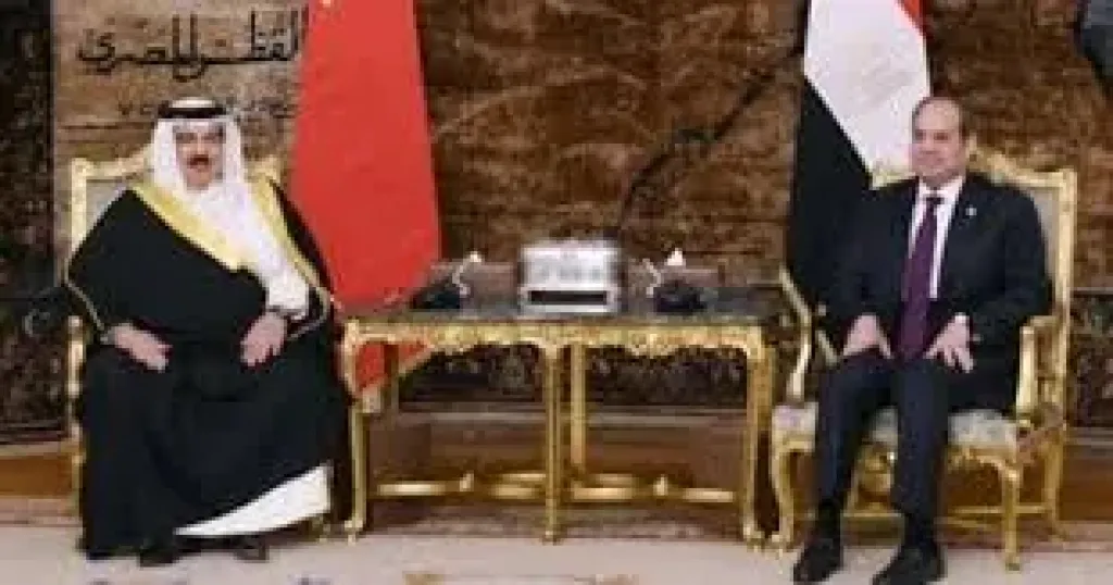الرئيس السيسى وملك البحرين 