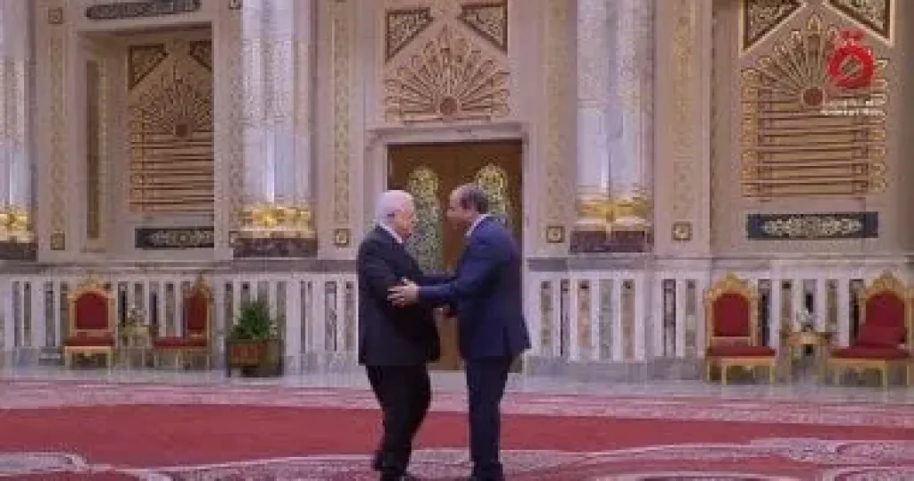 الرئيس السيسى يستقبل نظيره الفلسطيني