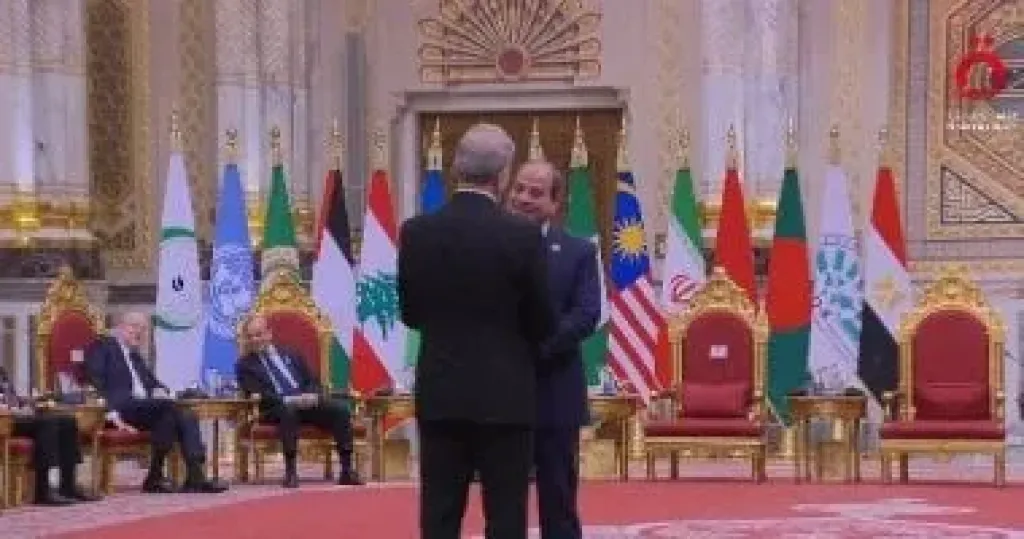 الرئيس السيسى و الرئيس الإيراني مسعود بزشكيان