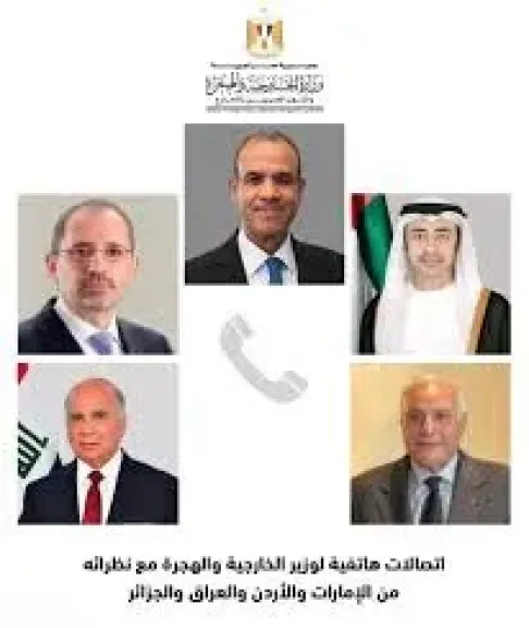 اتصالات هاتفية لوزير الخارجية مع نظرائه