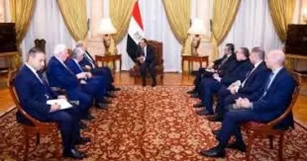 وزير الخارجية ووفد منظمة التحرير 