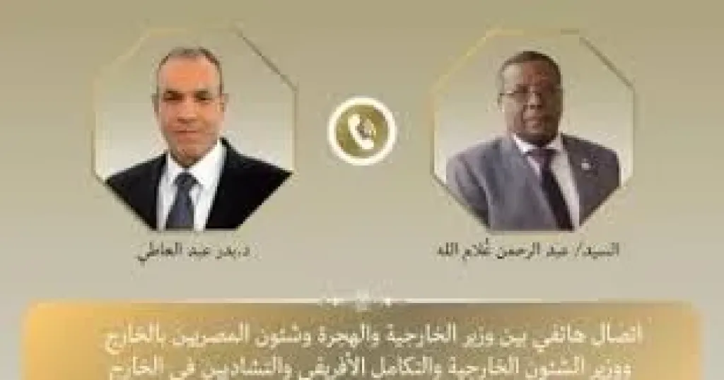 وزير الخارجية و نظيره التشادى 