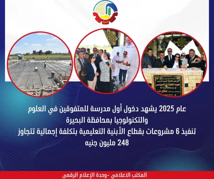 تنفيذ 6 مشروعات بقطاع الأبنية التعليمية