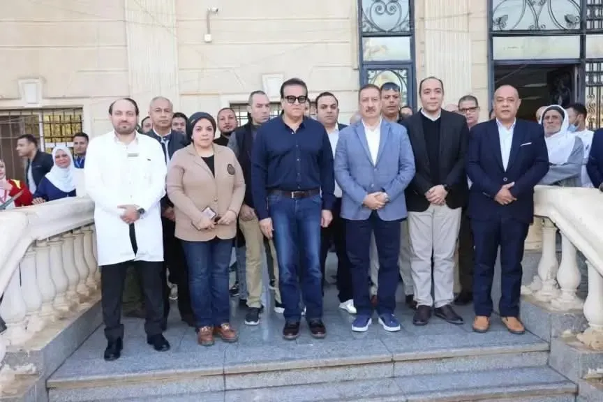 وزير الصحة والسكان ومحافظ المنوفية، بتفقد أعمال الإنشاءات في مستشفى الأورام بمدينة منوف