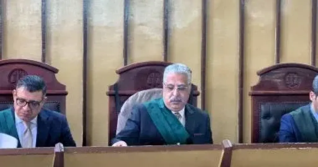 هيئة محكمة جنايات بورسعيد خلال القضية