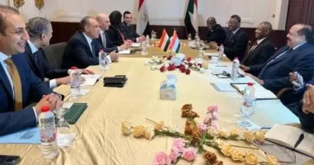 جانب من جلسة المباحثات